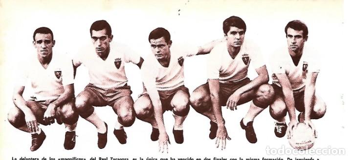 Sammelleidenschaft Sport: REAL ZARAGOZA. Recorte de los 5 MAGN&Iacute;FICOS: CANARIO, SANNTOS, MARCELINO, VILLA y LAPETRA