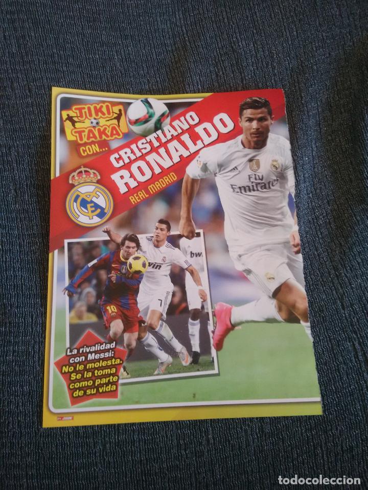 Sammelleidenschaft Sport: CRISTIANO RONALDO CR7 REAL MADRID Y ARDA TURAN BARCELONA - DOBLE P&Oacute;STER Y DATOS REVISTA JUG&Oacute;N FUTBOL