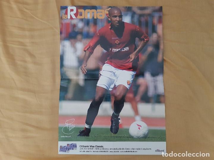 Sammelleidenschaft Sport: P&oacute;ster Olivier Dacourt (Roma) Firma impresa 28x40