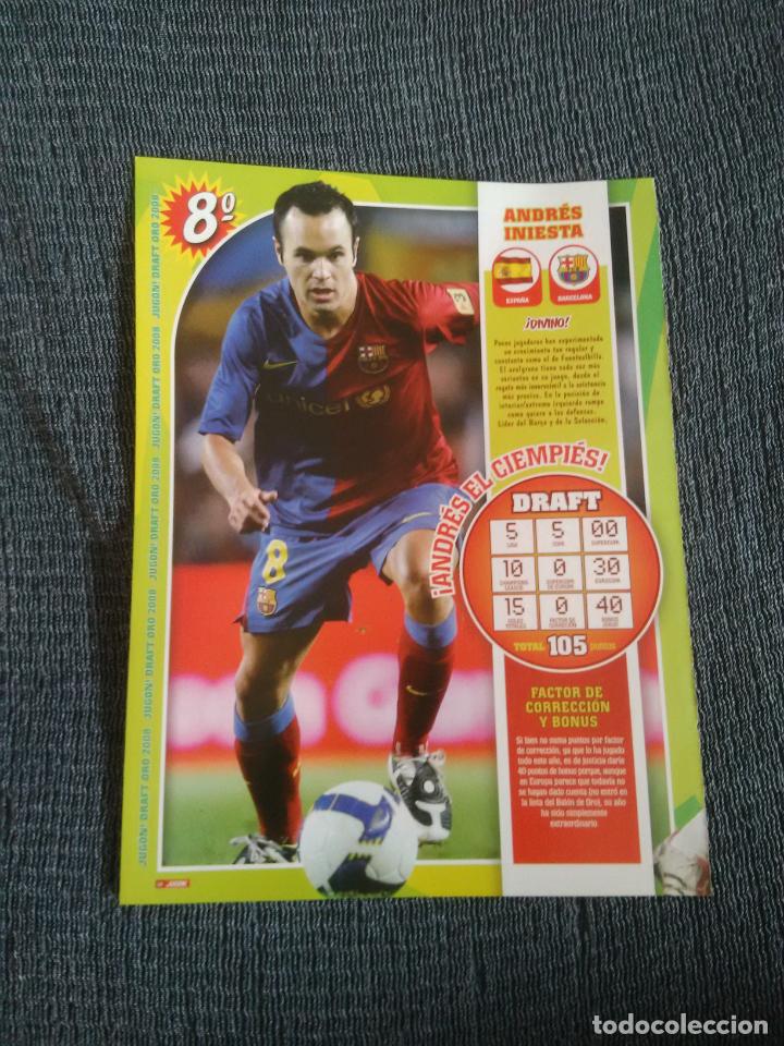 Sammelleidenschaft Sport: ANDRES INIESTA BARCELONA BAR&Ccedil;A, GERRARD LIVERPOOL - DOBLE TIPO P&Oacute;STER DATOS 1 P&Aacute;G REVISTA JUGON 2008