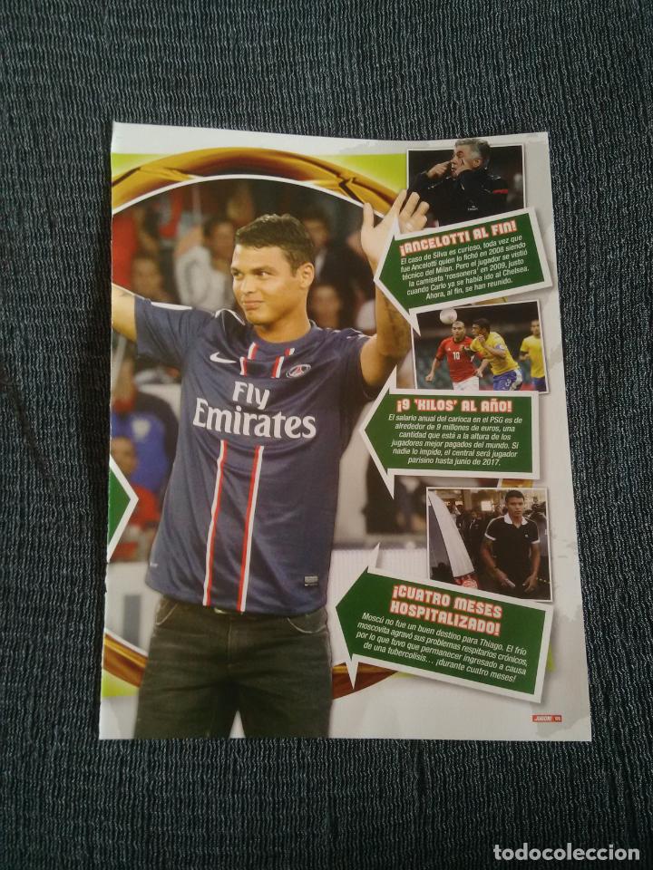 Sammelleidenschaft Sport: THIAGO SILVA PSG PARIS SAINT GERMAIN TIPO P&Oacute;STER DATOS 1 P&Aacute;GINA REVISTA JUGON + DANILO CORINTHIANS