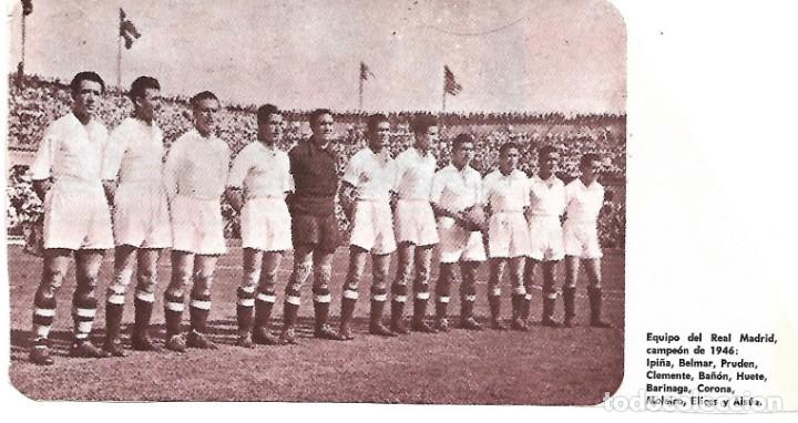 Sammelleidenschaft Sport: REAL MADRID: Recorte del equipo Campe&oacute;n de Copa en 1946