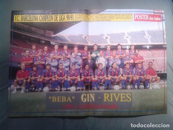 Coleccionismo deportivo: POSTER BAR&Ccedil;A 1990-91 - Foto 1