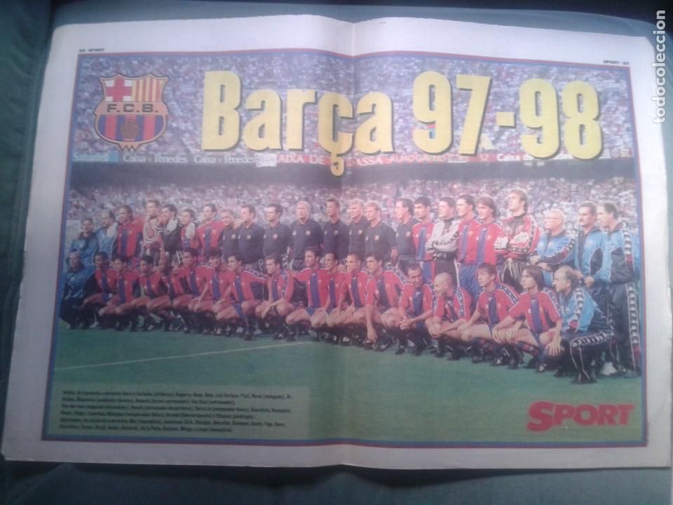 Coleccionismo deportivo: POSTER BAR&Ccedil;A 1997-98 - Foto 1