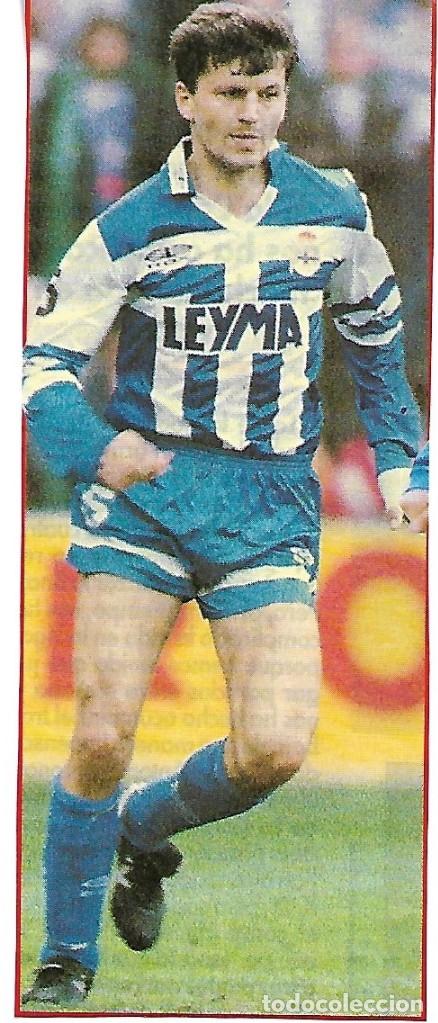 Collectionnisme sportif: DEPORTIVO DE LA CORU&Ntilde;A: Recorte de DJUKIC en acci&oacute;n