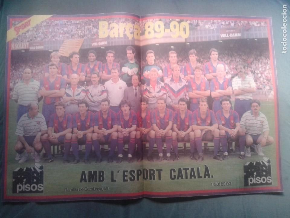 Coleccionismo deportivo: POSTER BAR&Ccedil;A 1989-90 - Foto 1