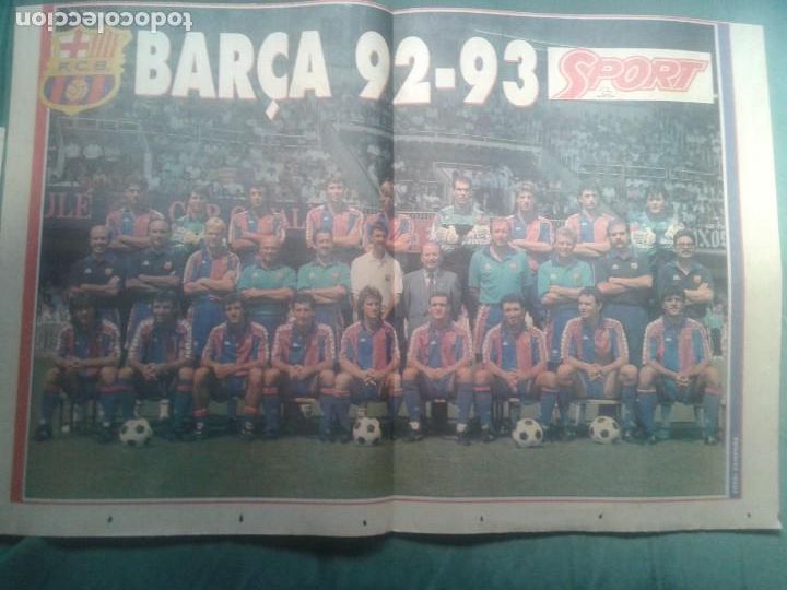 Coleccionismo deportivo: POSTER BAR&Ccedil;A 1992-93 - Foto 1