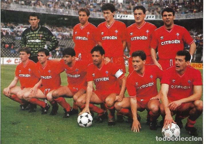 Collectionnisme sportif: REAL CLUB CELTA DE VIGO: Recorte de un equipo de principios de los a&ntilde;os 90
