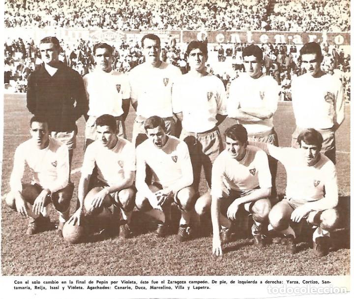 Collectionnisme sportif: REAL ZARAGOZA: Gran recorte de un equipo de 1964