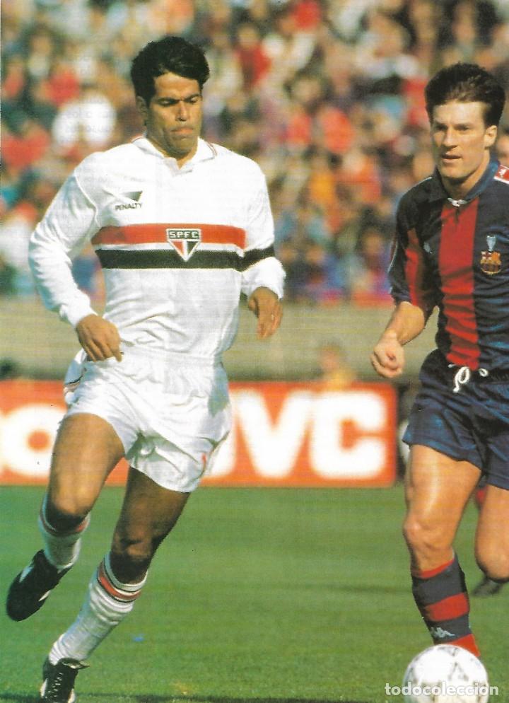 Coleccionismo deportivo: BAR&Ccedil;A: Minip&oacute;ster de Michael LAUDRUP con RA&Iacute; ( Copa Intercontinental 1992 ) - Foto 1