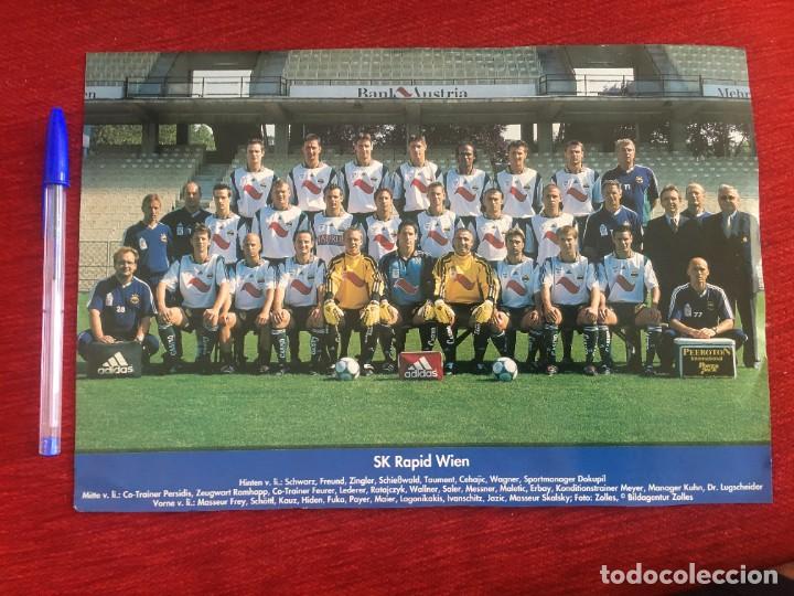 Collectionnisme sportif: F8400 CARTEL POSTER PLANTILLA FUTBOL SK RAPID WIEN VIENA AUSTRIA