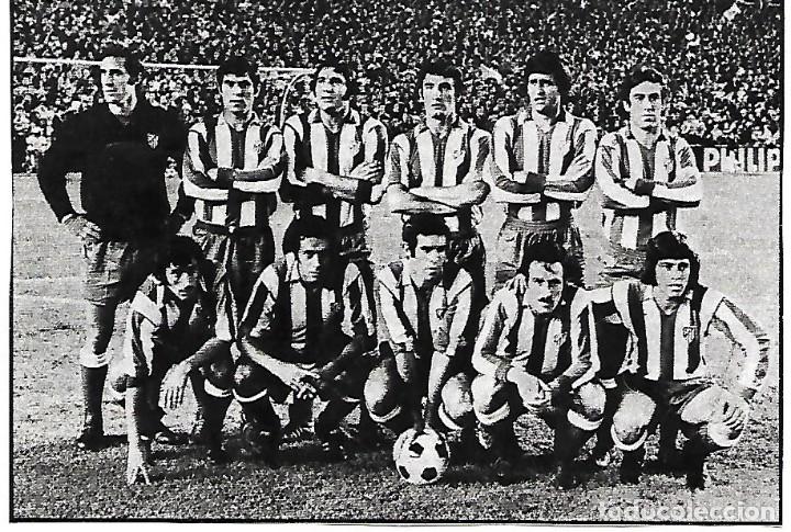 Collectionnisme sportif: ATL&Eacute;TICO DE MADRID: Recorte de un equipo de los primeros a&ntilde;os 70