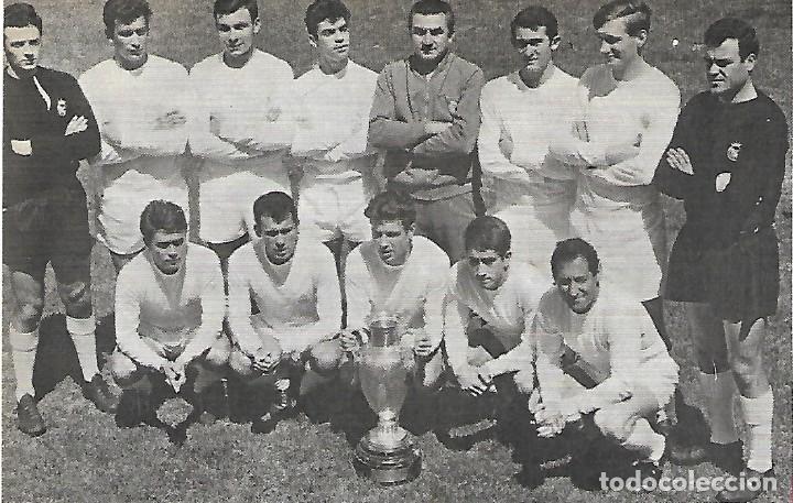 Collectionnisme sportif: REAL MADRID: Recorte del equipo YE-Y&Eacute;, Campe&oacute;n de Europa en 1966