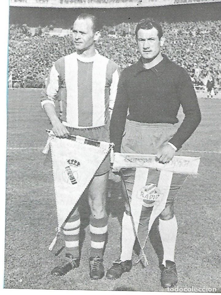 Collectionnisme sportif: REAL MADRID: recorte de JUANITO ALONSO como capit&aacute;n madridista frente al Rapid de Viena