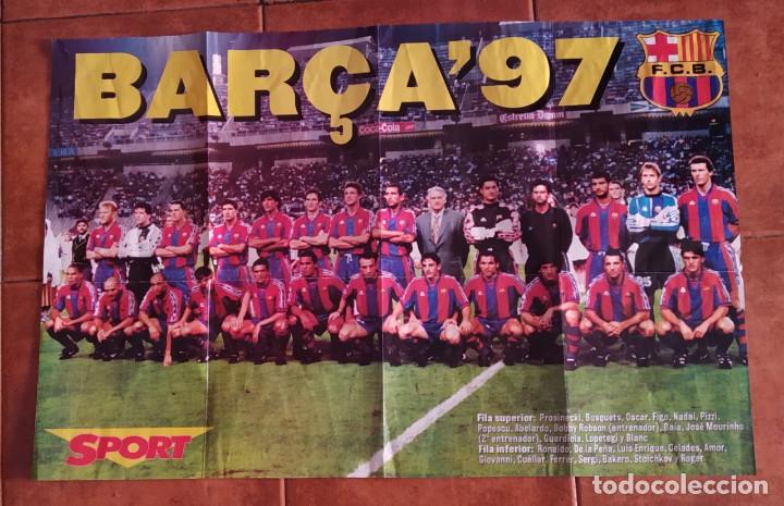 Collectionnisme sportif: F.C. BARCELONA. PRECIOSO P&Oacute;STER DE F&Uacute;TBOL 1997. DIARIO SPORT.
