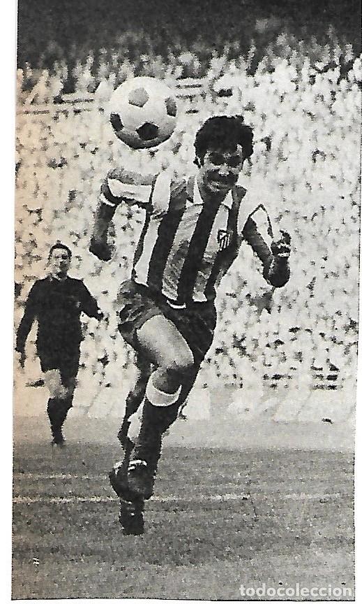 Collectionnisme sportif: ATL&Eacute;TICO DE MADRID: Recorte de G&Aacute;RATE en acci&oacute;n