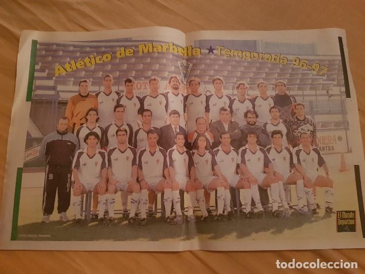 Coleccionismo deportivo: P&oacute;ster ATL&Eacute;TICO DE MARBELLA (96-97) (2&ordf; B) - Foto 1