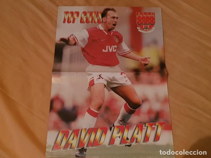 Coleccionismo deportivo: P&oacute;ster IAN WRIGHT / DAVID PLATT (ARSENAL) - Foto 2