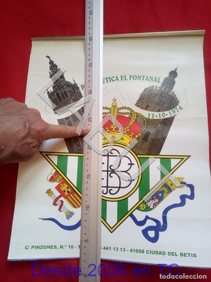 Coleccionismo deportivo: TUBAL REAL BETIS BALOMPIE PE&Ntilde;A BETICA EL FONTANAL SEVILLA CARTEL CALENDARIO C2