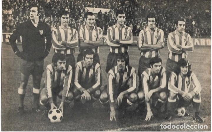 Coleccionismo deportivo: ATL&Eacute;TICO DE MADRID: Gran recorte de un equipo de los primeros a&ntilde;os 70