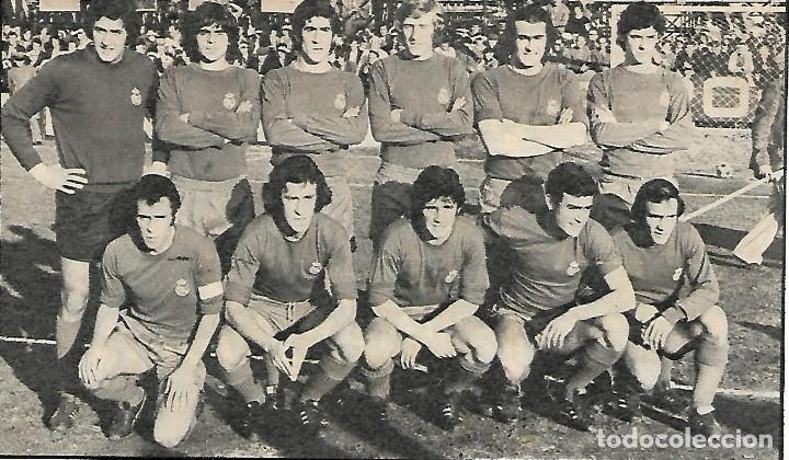 Coleccionismo deportivo: REAL MADRID: Recorte de un equipo de la temporada 73-74