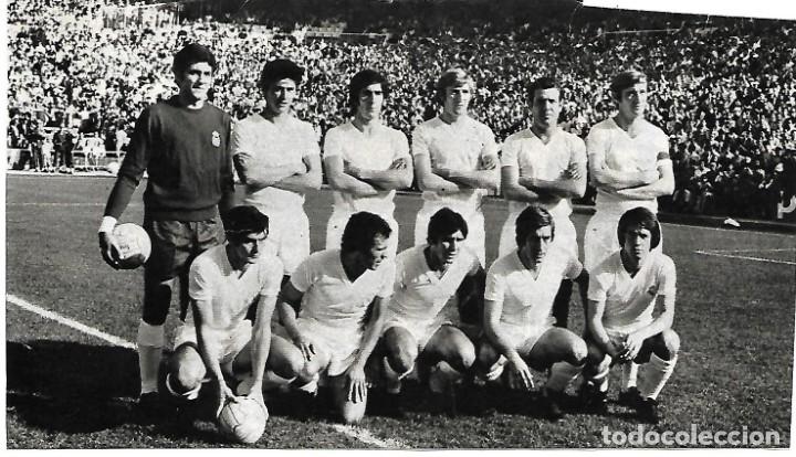 Coleccionismo deportivo: REAL MADRID: Recorte de un equipo de la temporada 71-72