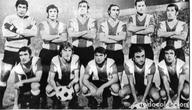 Coleccionismo deportivo: H&Eacute;RCULES DE ALICANTE: Gran recorte de un equipo de 1974. Partido de Inauguraci&oacute;n del RICO P&Eacute;REZ