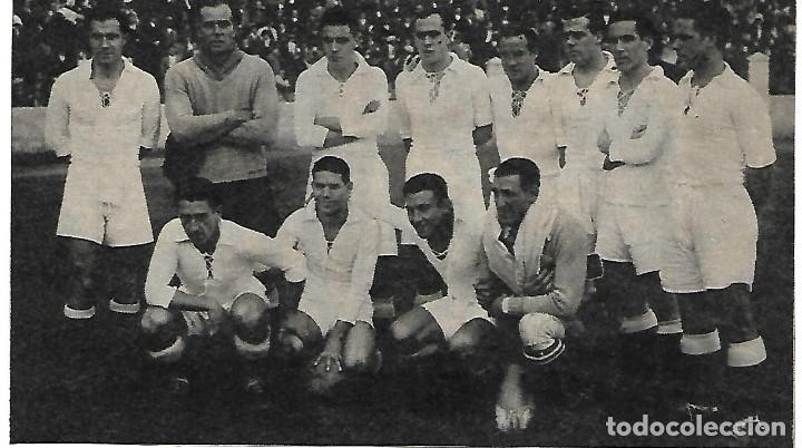 Coleccionismo deportivo: REAL MADRID: Recorte de un equipo de los a&ntilde;os 31-33