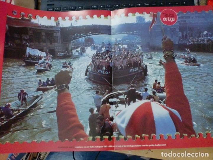Coleccionismo deportivo: EL ATHLETIC CUMPLE 100 A&Ntilde;OS 1898-1998 POSTER TITULOS DE LIGA EN COLOR CON LOS DATOS