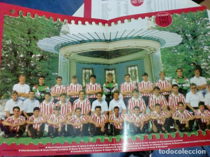 Collectionnisme sportif: EL ATHLETIC CUMPLE 100 A&Ntilde;OS 1898-1998 POSTER EN COLOR CON LOS DATOS TEMPORADA 1992/1993