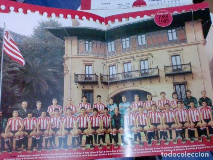 Collectionnisme sportif: EL ATHLETIC CUMPLE 100 A&Ntilde;OS 1898-1998 POSTER EN COLOR CON LOS DATOS TEMPORADA 1988/1989