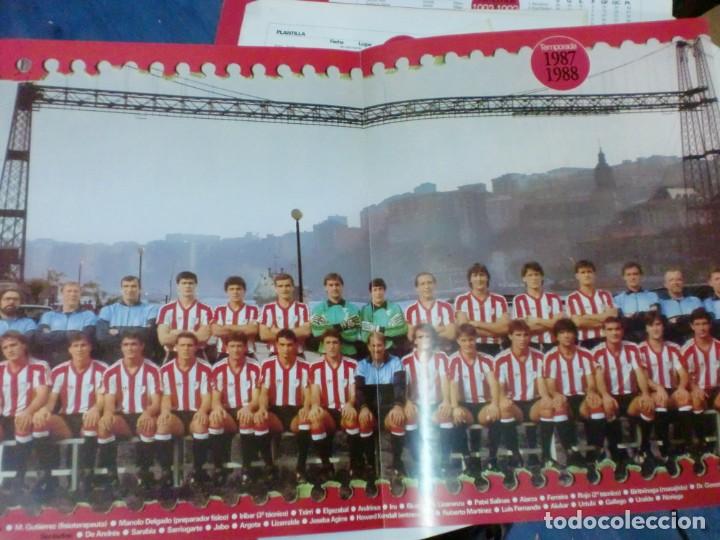 Collectionnisme sportif: EL ATHLETIC CUMPLE 100 A&Ntilde;OS 1898-1998 POSTER EN COLOR CON LOS DATOS TEMPORADA 1987/1988
