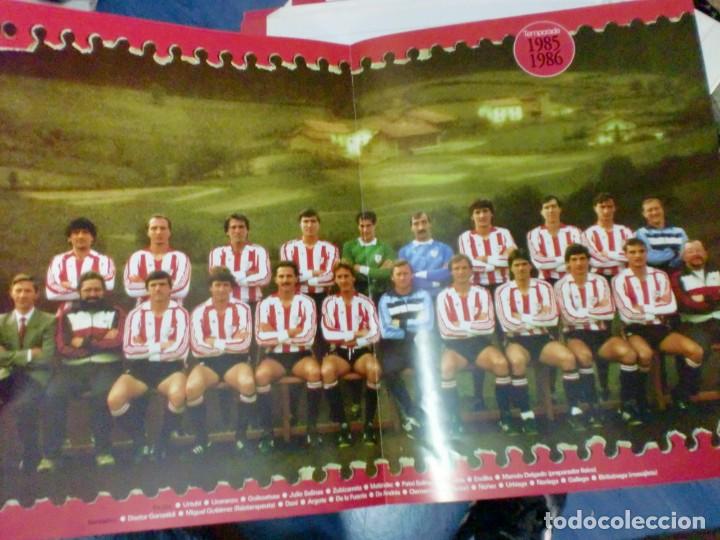 Collectionnisme sportif: EL ATHLETIC CUMPLE 100 A&Ntilde;OS 1898-1998 POSTER EN COLOR CON LOS DATOS TEMPORADA 1985/1986