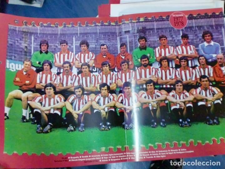 Collectionnisme sportif: EL ATHLETIC CUMPLE 100 A&Ntilde;OS 1898-1998 POSTER EN COLOR CON LOS DATOS TEMPORADA 1977/1978