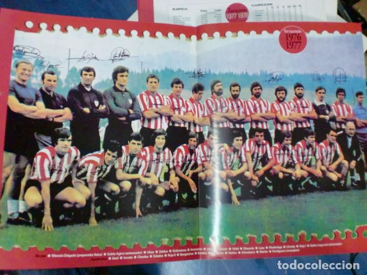 Collectionnisme sportif: EL ATHLETIC CUMPLE 100 A&Ntilde;OS 1898-1998 POSTER EN COLOR CON LOS DATOS TEMPORADA 1976/1977