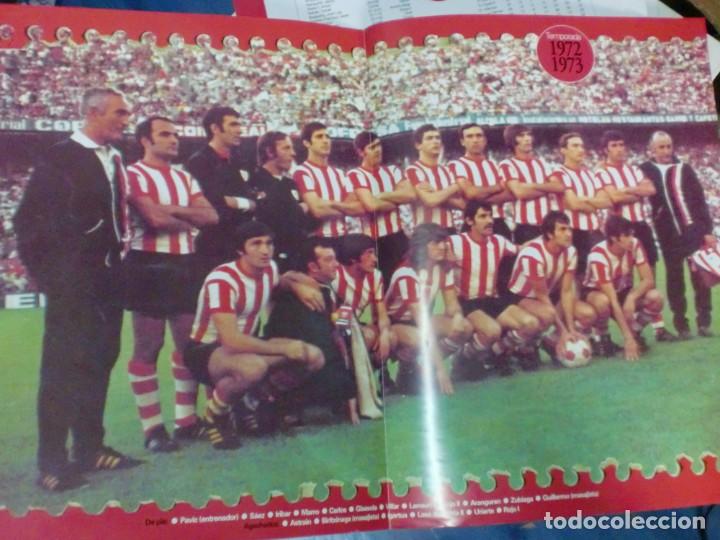 Collectionnisme sportif: EL ATHLETIC CUMPLE 100 A&Ntilde;OS 1898-1998 POSTER EN COLOR CON LOS DATOS TEMPORADA 1972/1973