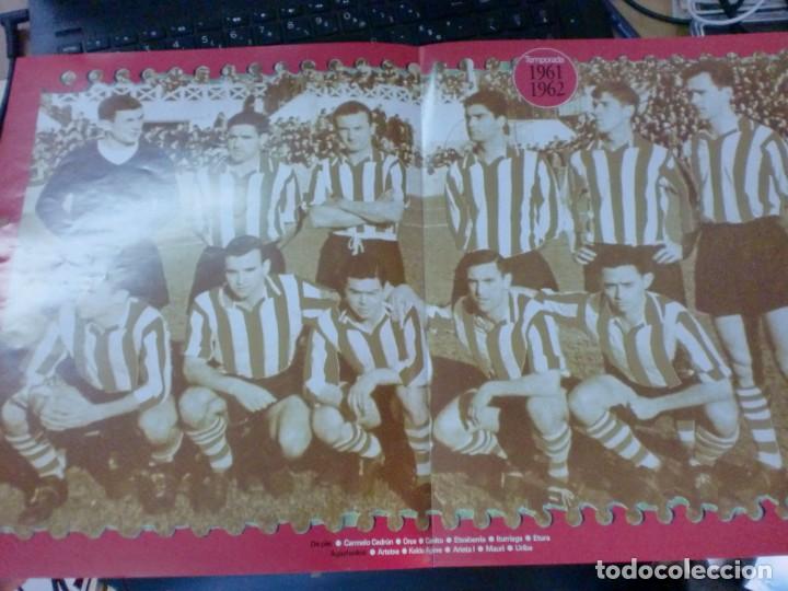 Collectionnisme sportif: EL ATHLETIC CUMPLE 100 A&Ntilde;OS 1898-1998 POSTER CON LOS DATOS TEMPORADA 1961/1962