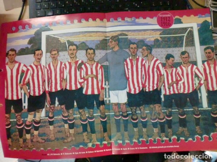 Collectionnisme sportif: EL ATHLETIC CUMPLE 100 A&Ntilde;OS 1898-1998 POSTER EN COLOR CON LOS DATOS TEMPORADAS 1912/1916