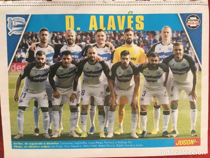 Collectionnisme sportif: CARTEL POSTER ONCE ALINEACION DEPORTIVO ALAVES REVISTA JUGON 2019 2020