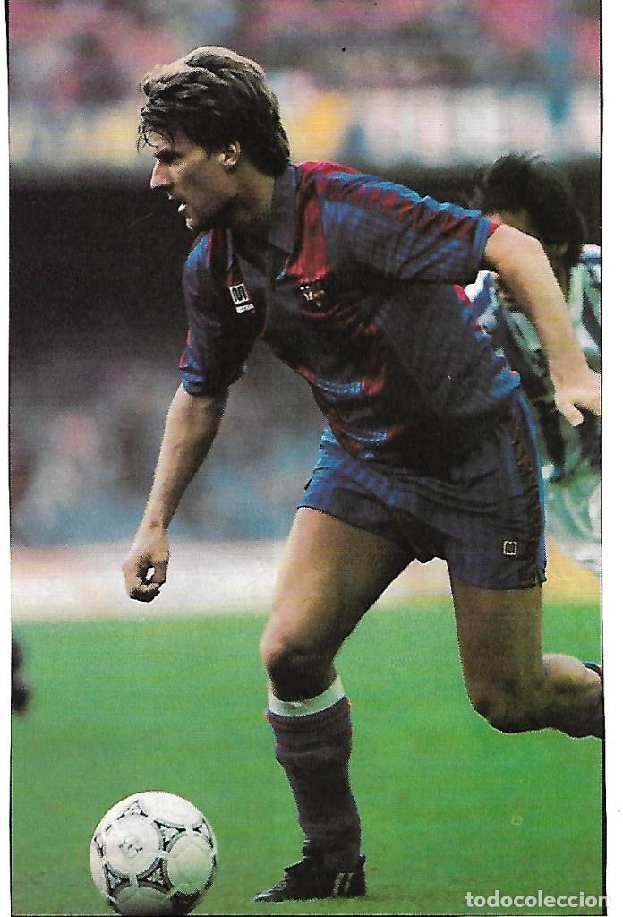 Collezionismo sportivo: BAR&Ccedil;A: Recorte de LAUDRUP prepar&aacute;ndose para driblar