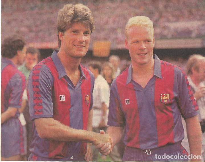 Coleccionismo deportivo: BAR&Ccedil;A: Gran recorte de LAUDRUP y KOEMAN - Foto 1