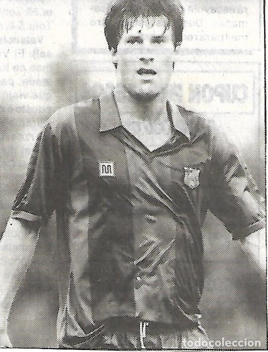 Collezionismo sportivo: BAR&Ccedil;A: Recorte de LAUDRUP mirando al frente