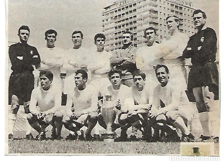Collectionnisme sportif: REAL MADRID: Recorte de los Campeones de Europa de 1966