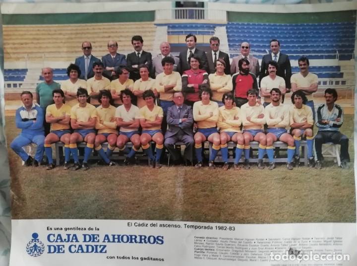 Collectionnisme sportif: Poster cadiz c. F ASCENSO 1982-1983