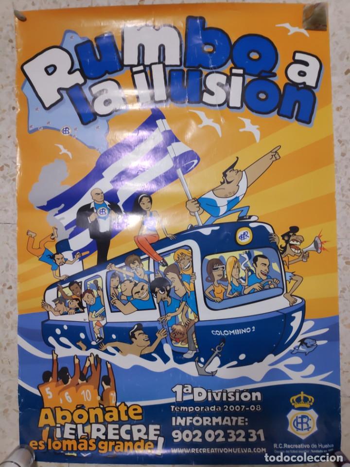 Sammelleidenschaft Sport: Cartel campa&ntilde;a abonados Recreativo Huelva