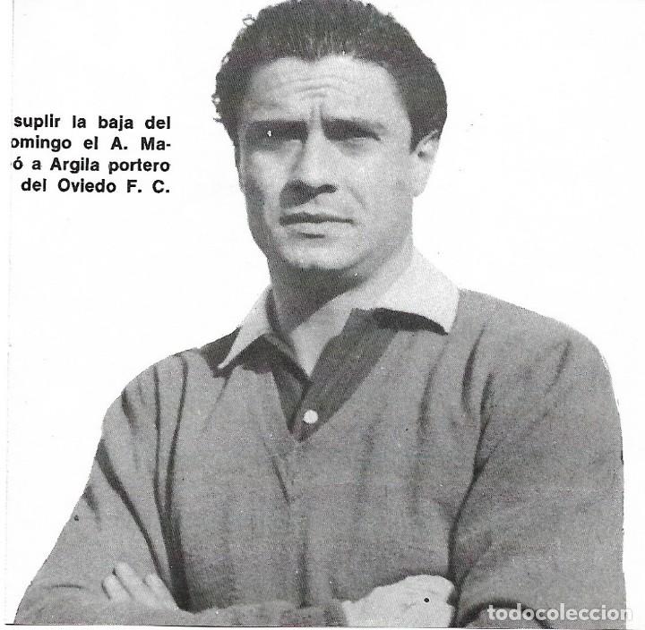 Collectionnisme sportif: ATL&Eacute;TICO DE MADRID y REAL OVIEDO: Recorte de ARGILA