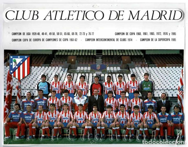 Collectionnisme sportif: P&oacute;ster Club Atl&eacute;tico de Madrid. Pl&aacute;stico 3D