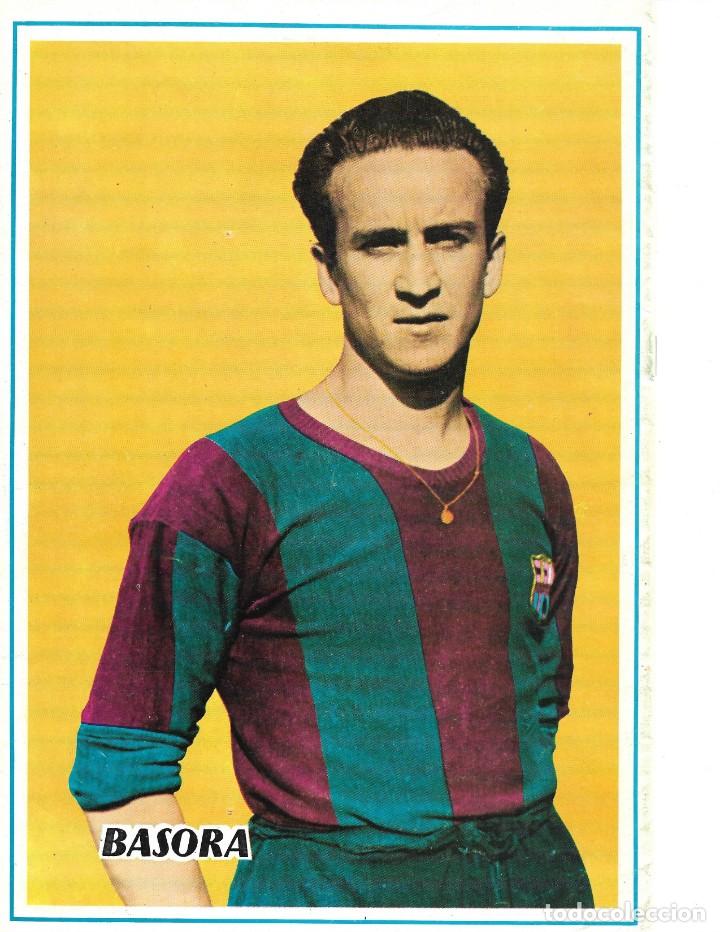 Coleccionismo deportivo: BAR&Ccedil;A: L&aacute;mina de BASORA - Foto 1