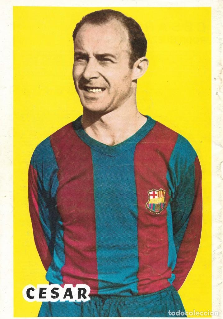 Coleccionismo deportivo: BAR&Ccedil;A: L&aacute;mina de C&Eacute;SAR - Foto 1