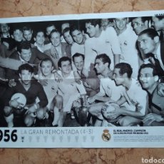 Coleccionismo deportivo: POSTER REAL MADRID FÚTBOL 1956 PRIMERA COPA DE EUROPA CAMPEONES